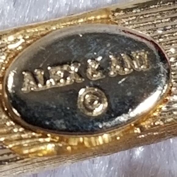 Alex and Ani gold tone USA pin red white blue stones 1.1427 - Picture 7 of 7